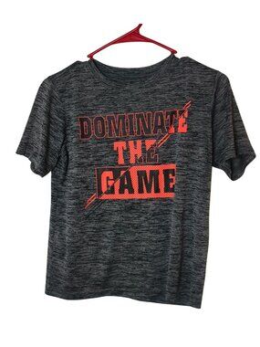 Pro Player Boys L Tee Graphic Dominate The Game Heathered Gray Sporty Athletic